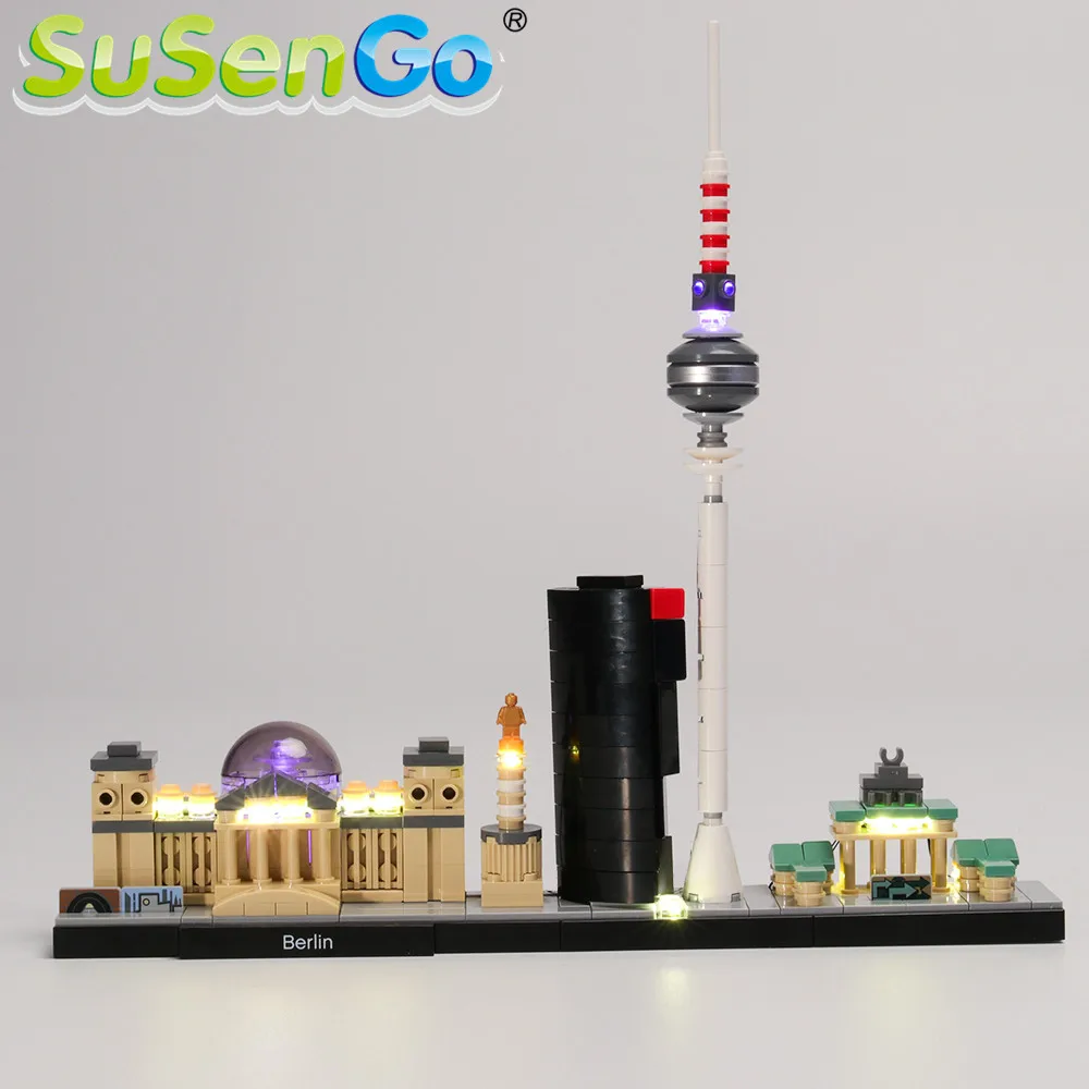 

SuSenGo LED Light Set For Architecture Berlin TV Tower Building Blocks Lighting Set Compatible with 21027