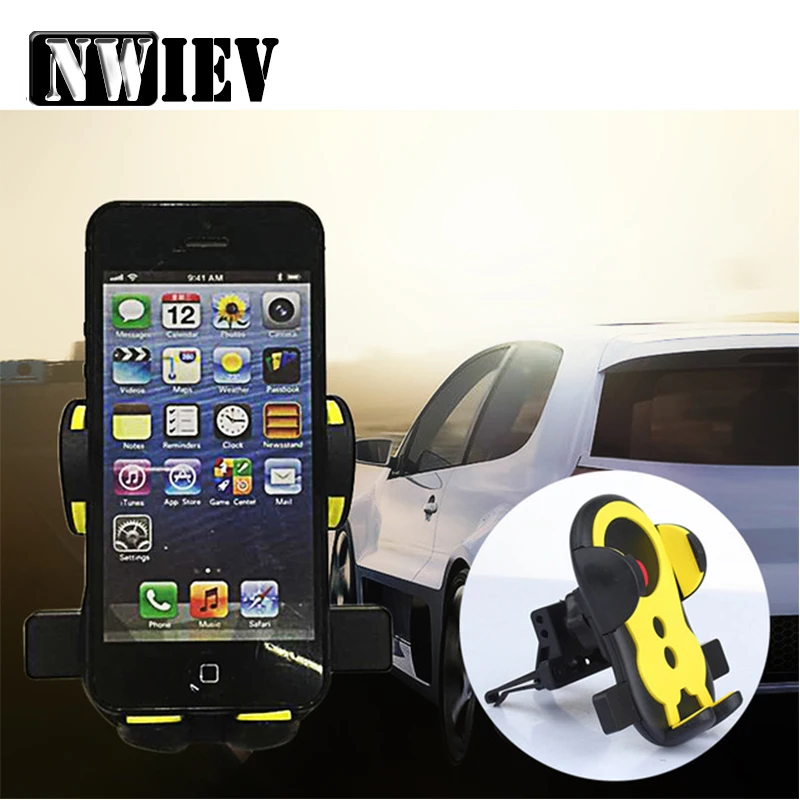 Best NWIEV 1X Car Air Outlet phone stand 360 degree rotation holder For BMW E90 F30 F10 E36 Audi A3 A6 C5 C6 Opel Insignia Alfa Romeo