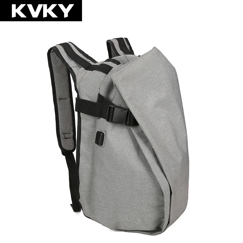 

KVKY Brand Men Anti-theft USB Charge 15.6 inch Laptop Backpacks For Teenage School Bags Women Backpack Casual Travel Bag Mochila