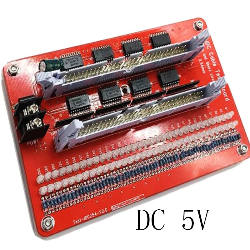 2.54mm IDC 8 64P IDC Cable Test Board Open Circuit Short Circuit Tester