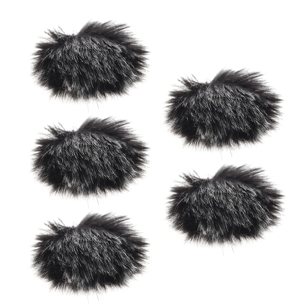 

Andoer 1 / 3 / 5-Pack Furry Outdoor Microphone Windscreen Muff Mini Lapel Lavalier Microphone Windshield