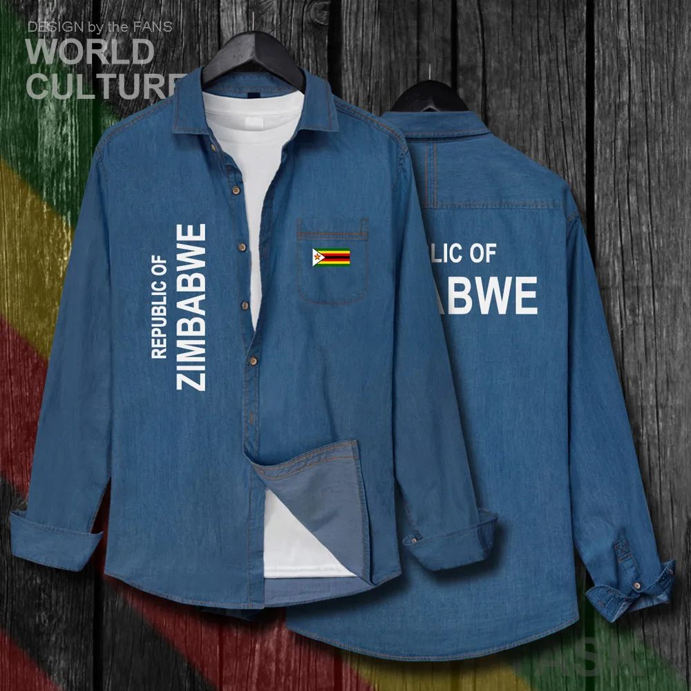 Zimbabwe ZWE yeZimbabwe Zimbabwean Men Flags Clothes Autumn Cotton Long