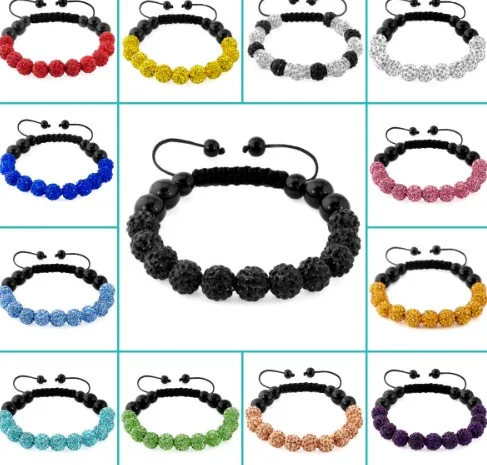 

can choose color!mixed multicolor micro pave CZ Disco Ball Beads mix white Bracelet fashion Gift for crystal