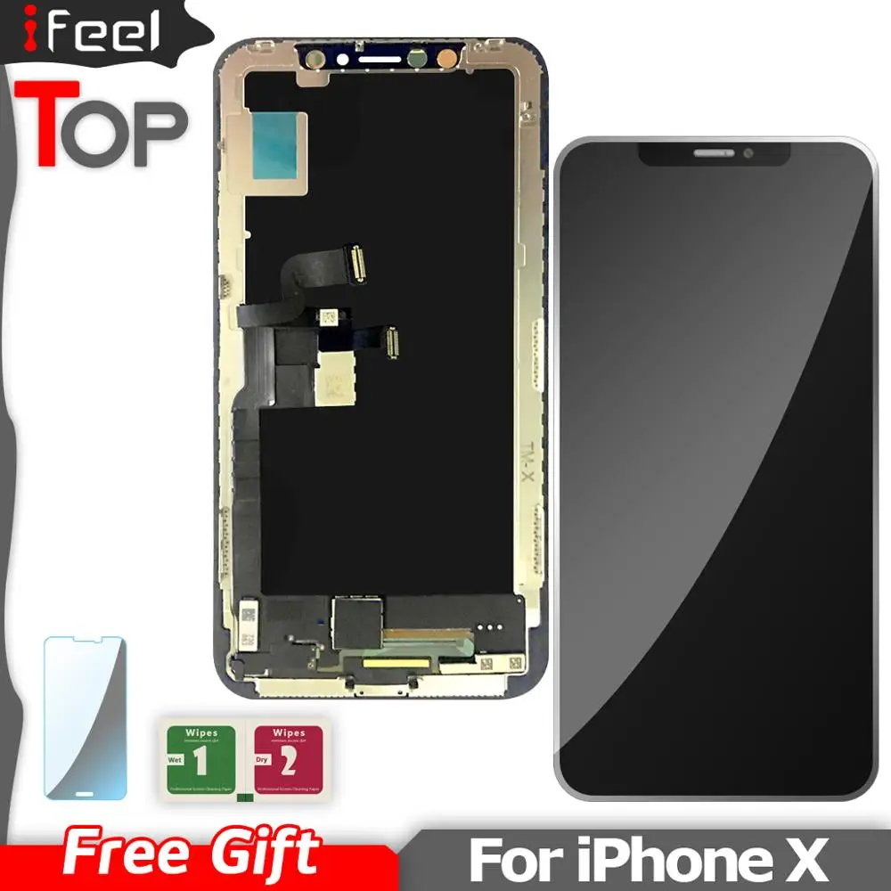 ЖК дисплей без битых пикселей для iPhone X + дигитайзер сенсорного экрана в сборе