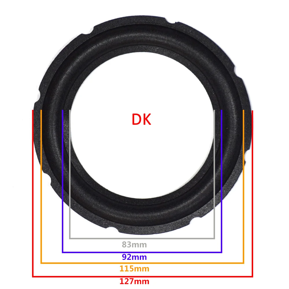 Altavoz de espuma de 5 pulgadas borde envolvente Woofer reparación borde plegable Subwoofer anillo DIY accesorios de reparación Suspensión de altavoz Altavoz de espuma de 5 pulgadas borde envolvente Woofer reparación borde plegable Subwoofer anillo DIY accesorios de reparación Suspensión de altavoz