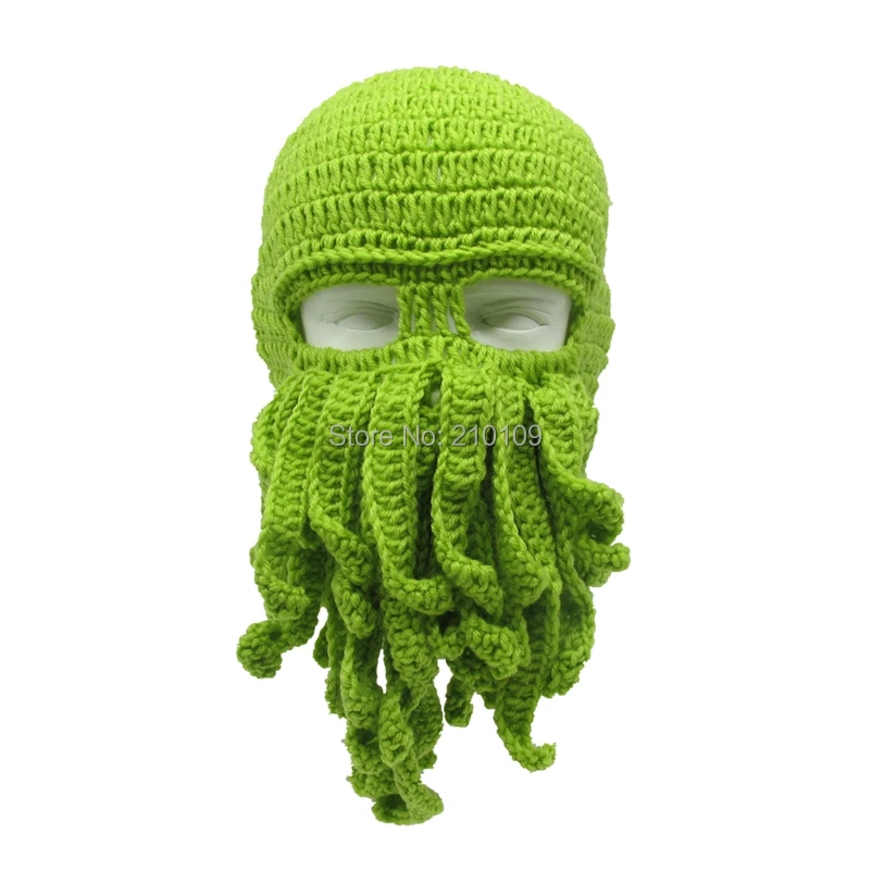 Mr.Kooky 50 шт./лот новинка ручная работа вязаная забавная шапка Cthulhu для бороды Зимняя