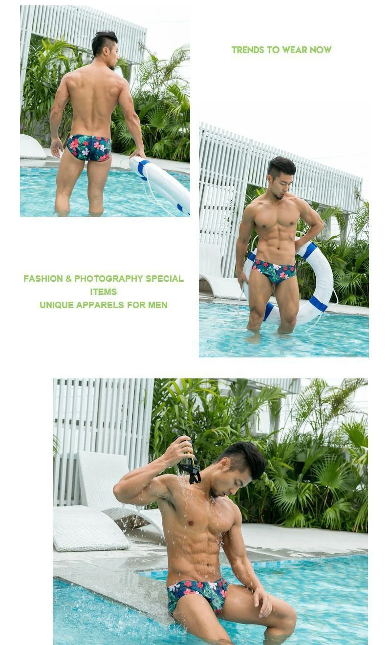 Летние быстросохнущие бренд Для мужчин сексуальные Плавание трусы бикини Плавание одежда повысить купальники мужские шорты для плавания шорты для серфинга