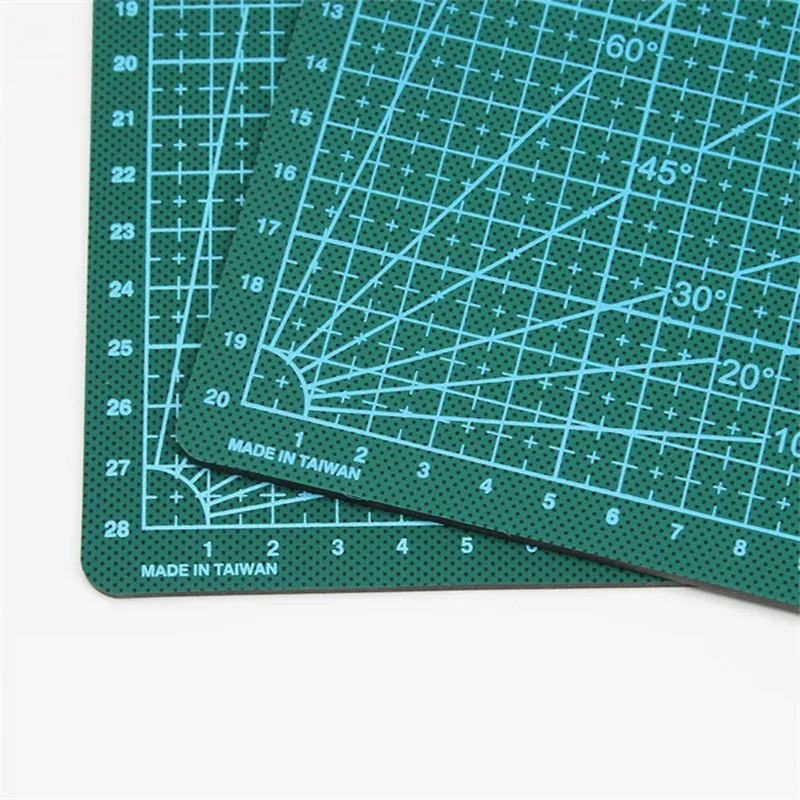 A4 A3 PVC Cutting Mat Green Scale Pad DIY Patchwork Cut Carving Design Tools Manual Soft Double-sided Self-healing Cutting Board