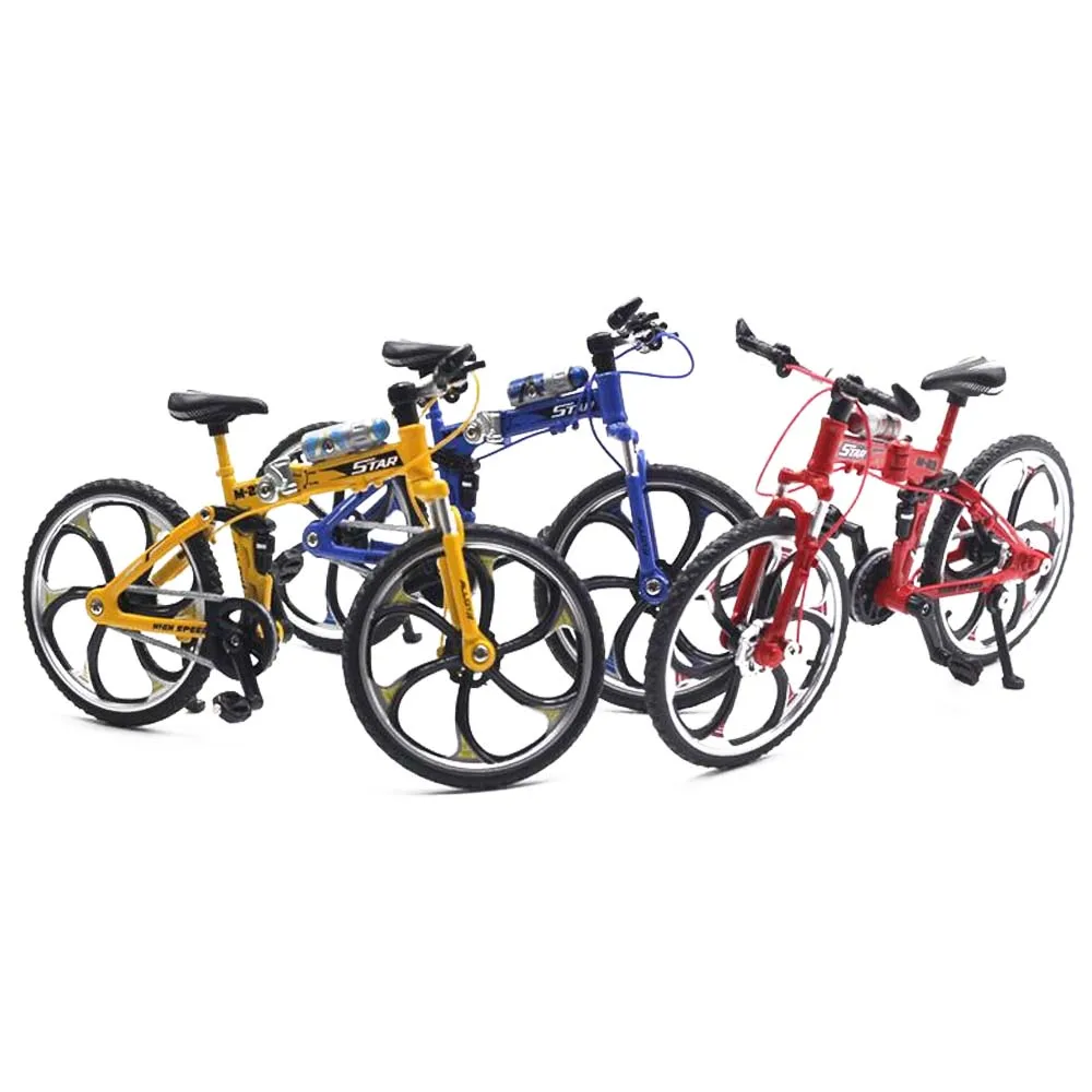 Миниатюрный велосипед коллекция игрушечный мотоцикл моделирование велосипед сплав многоцветный Декор безопасный материал Альпинизм Новинка Велосипед коллекция