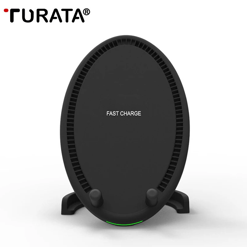 

TURATA Fast Dissipate Heat Qi Wireless Charger for iPhone X Samsung S8 note8 S7 S6Edge Charger Pad Wireless Charger Stand Holder
