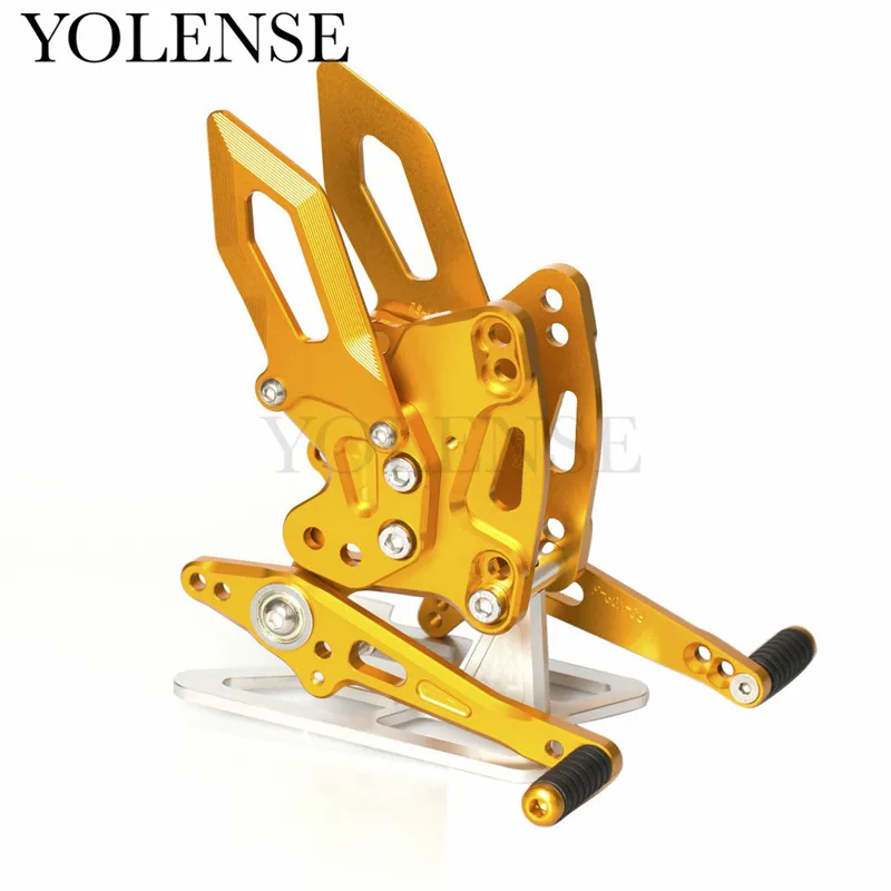 CNC Aluminum Motorcycle Adjustable Rearsets Rear Sets Foot Pegs For