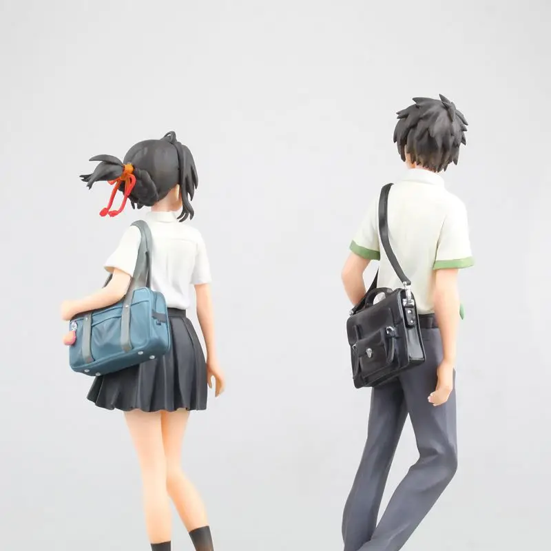 22-23 см 2 шт./лот ПВХ японского аниме figur kimino na wa Miyamizu Mitsuha ваше имя Tachibana Taki фигурка модель