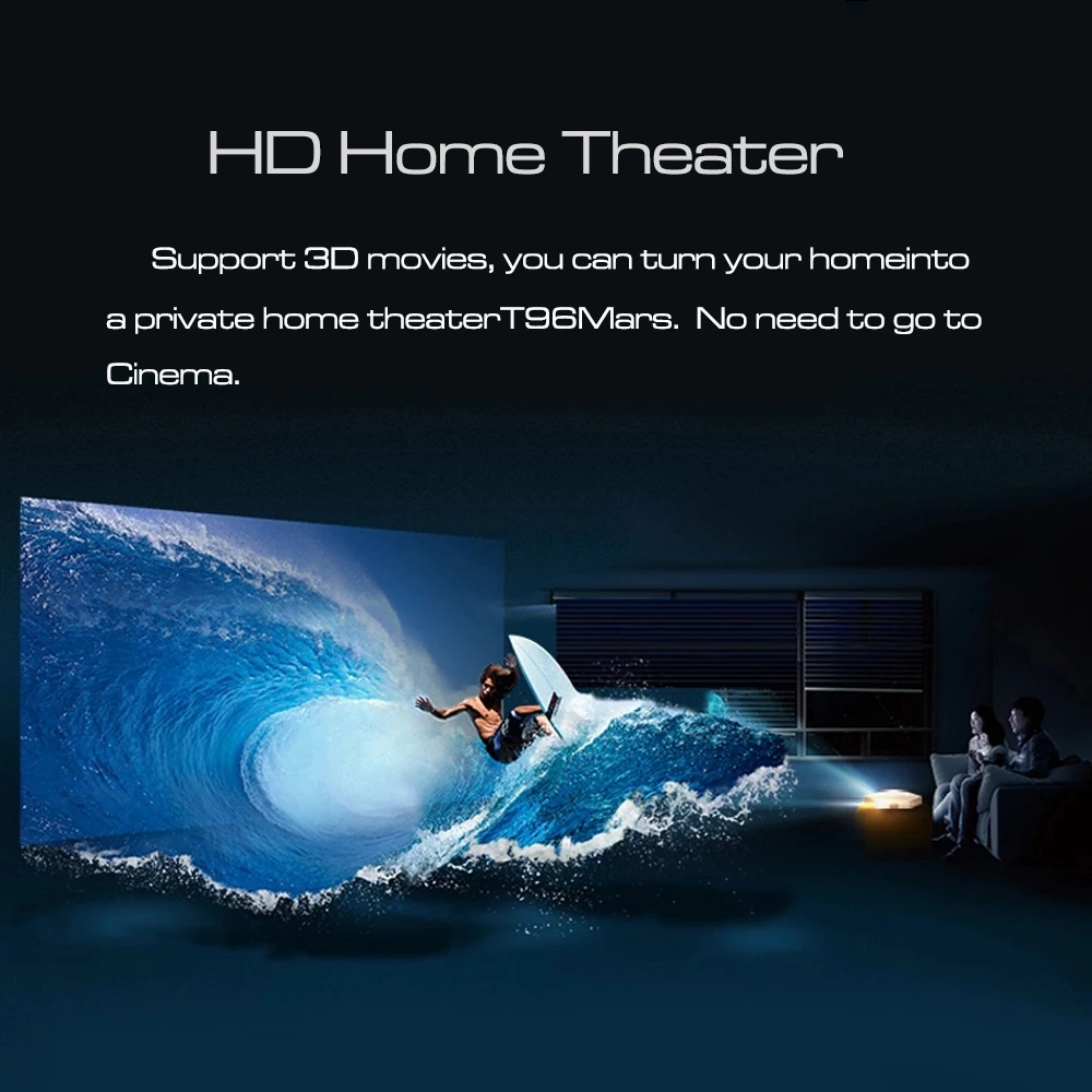 T96 Mars Smart TV Box 2G RAM 16G ROM Android 7.1 S905W Quad Core Set-Top Box WiFi 4K - Bluetooth DLNA HD2.0 Media Player