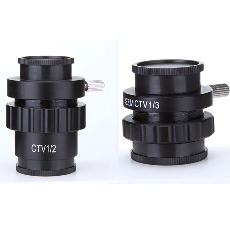 

SZM CTV 1/2 1/3 1X Adapter 0.3X 0.5X C mount Lens Adapter For Trinocular Stereo Microscope HDMI VGA USB Video Camera