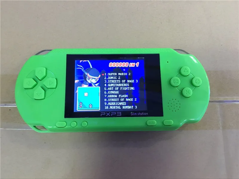 High Quality Mp4 Player PXP3 Slim Station Pocket Game Kids Student 16-Bit Video Game Player Handheld Game Console+Free Game Card