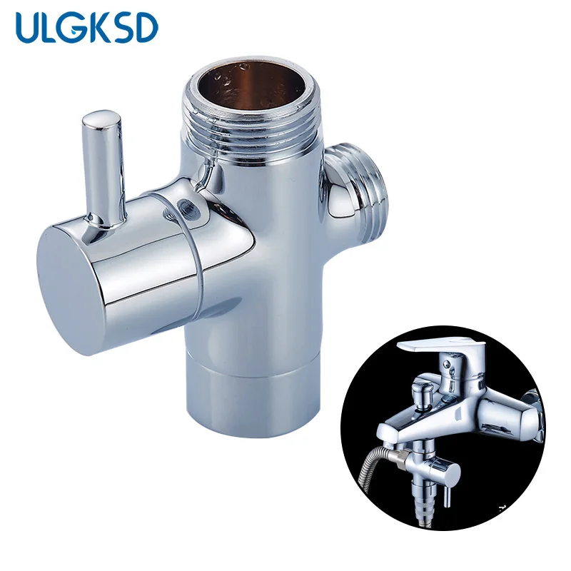 ULGKSD Faucet Shower Diverter 2 Functions 3 Way Diverter Segregator Switch Valve Para Shower Faucets Mixer Brass Body