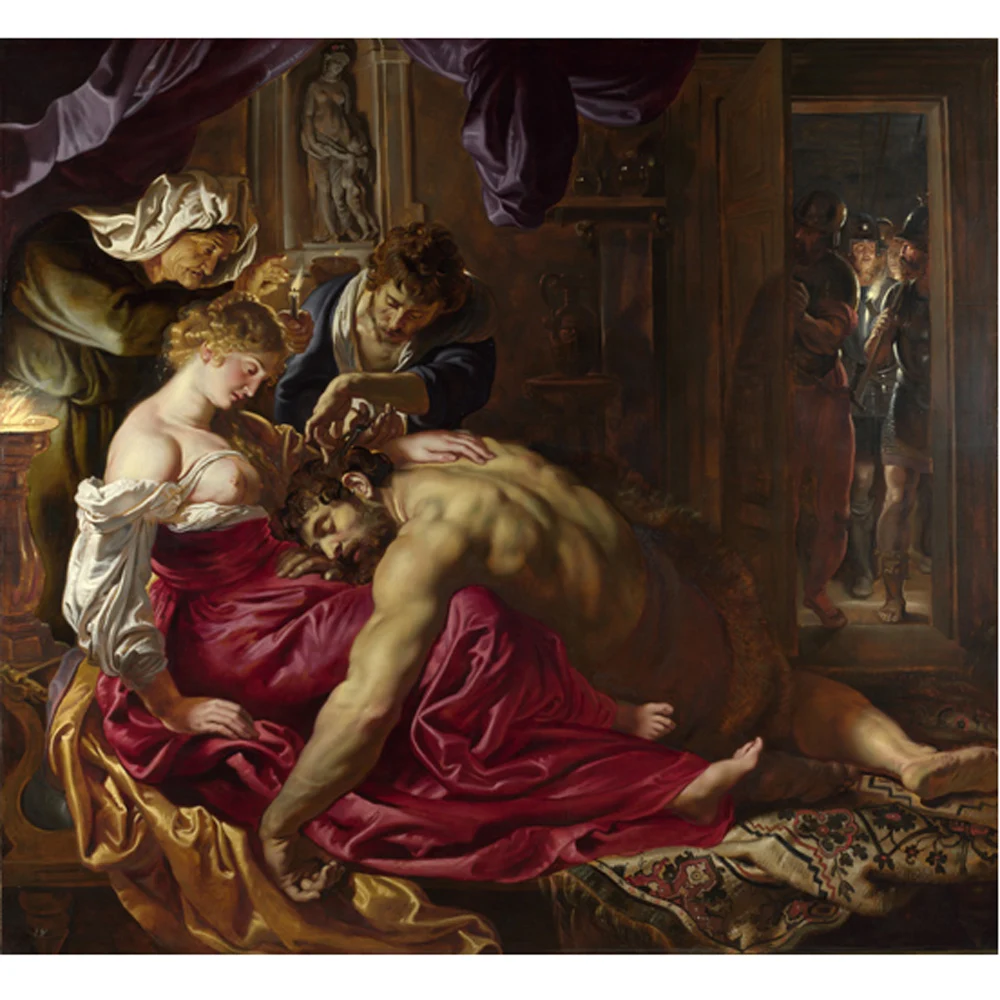 Картина на холсте (Samson i Dalila Rubens) без рамы|painting reproduction|oil painting reproductionprints pictures |