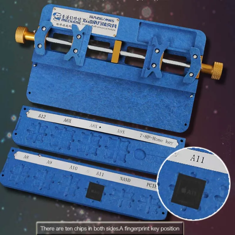 Механик Универсальный двойной подшипник приспособление высокая температура телефон IC чип материнская плата джиг доска техническое обслуживание Ремонт Плесень инструмент для