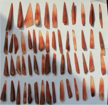 

266g AAA Natural beautiful red tall and slender crystal specimen + rabbit hair