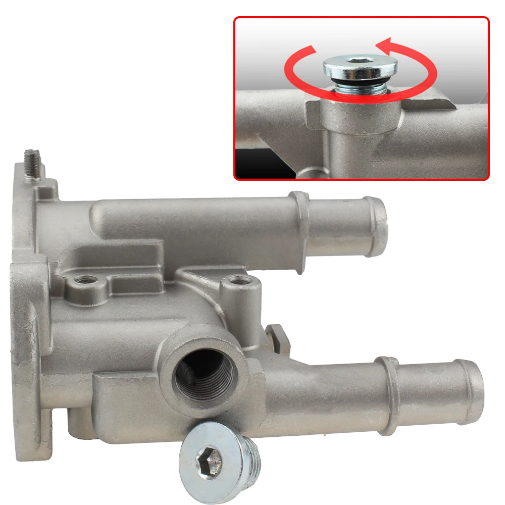 Baratos Cubierta de la carcasa del termostato de aluminio para Chevy Chevrolet Cruze Aveo albonda para Opel Astra Zafira Signum Moka 96984103 96817255