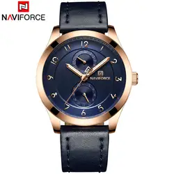 NAVIFORCE 2018 китайский новый бренд Для мужчин часы Роскошные спортивные кварцевые часы светящиеся стрелки 30 м Водонепроницаемый Авто Дата Relogio