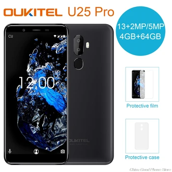 

Oukitel U25 Pro 5.5 Inch Android 8.1 4GB RAM 64GB ROM Moblie Phone MTK6570T Octa Core cellphones 3200mAh Type-C 4G Smartphone