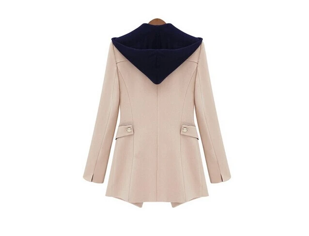 EAS Women jacket 2016 Fashion Street casacos femininos coat Women Slim Faux Hooded Outerwear Patchwork Casual Female Coats EAS Women jacket 2016 Fashion Street casacos femininos coat Women Slim Faux Hooded Outerwear Patchwork Casual Female Coats