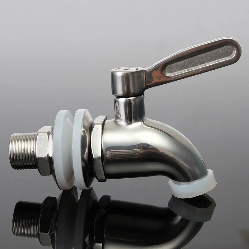 1.6cm 304 stainless steell Faucet Tap for Home Brew Barrel Beverage Wine Beer Kegs