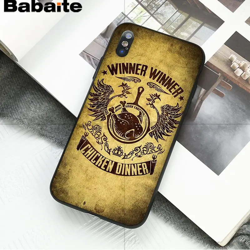 Babaite PUBG Высокое качество Аксессуары для телефонов Чехол для iPhone 8 7 6 6S Plus 5 5S SE XR X XS MAX Coque Shell