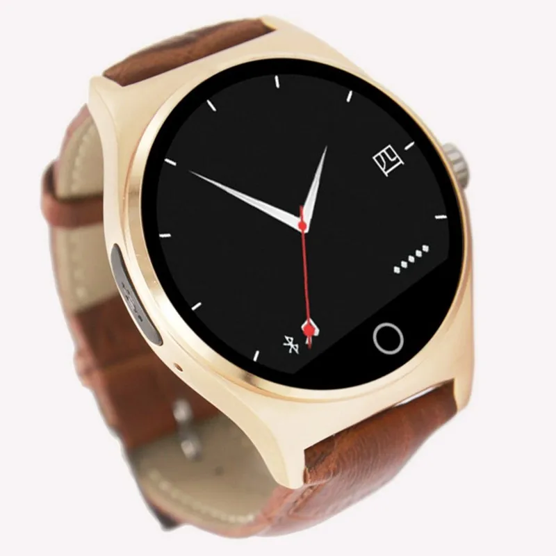 Смарт-часы английская версия Bluetooth SmartWatch сердечного ритма Мониторы для Android IOS Телефонный звонок браслет Сенсорный экран