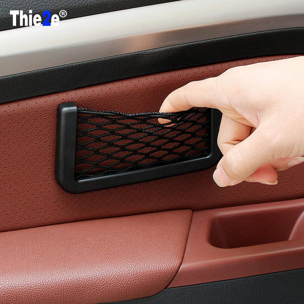 Car Seat Side Back Storage Net Bag Phone Holder Pocket Organizer For