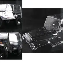 Jeep Wrangler Unlimited Rubicon Clear Body 12.8"(324mm) Wheelbase For aRAXXAS TRX-4 Proline FJ40 AXIAL SCX10 AX90047 AX90046