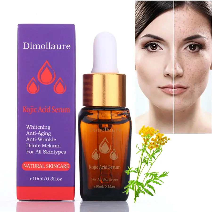 Dimollaure Fullerene 24 K Золотая сыворотка kojic кислота Сыворотка Витамин C сывороточная Гиалуроновая кислота сыворотка анти-старение увлажняющее отбеливание