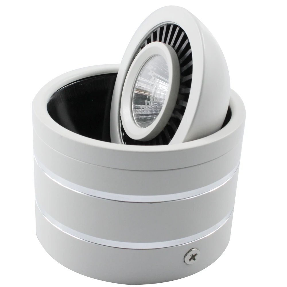 

1Pcs 5W 7W 9W 20W AC85V-265V COB led Ceiling Downlight 360 degree rotation LED spot light With LED Driver For Home Lighting