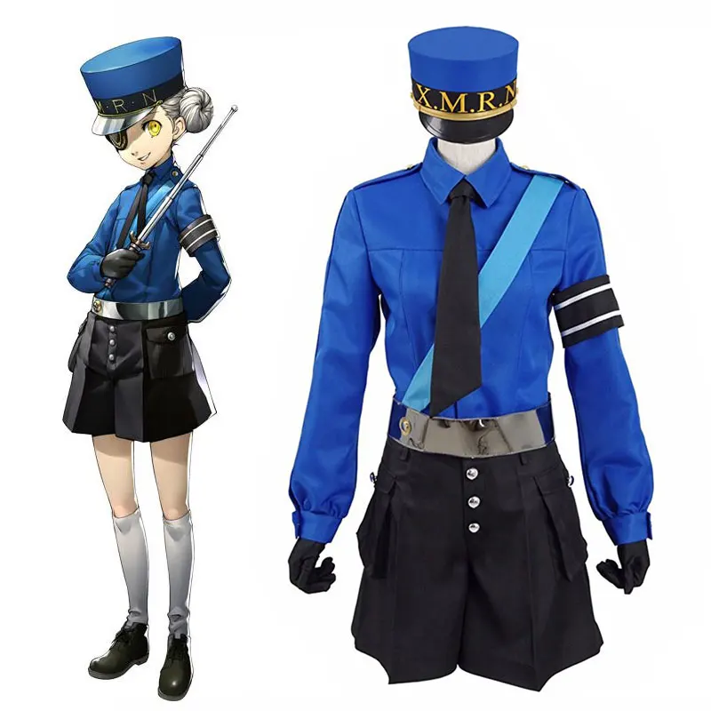 Persona 5 Twin Prison Wardens Caroline and Justine косплей форма костюм на Хэллоуин заказ|Костюмы аниме|