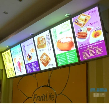 

Aluminum Led Illuminated Snap Frame Menu Light Boxes