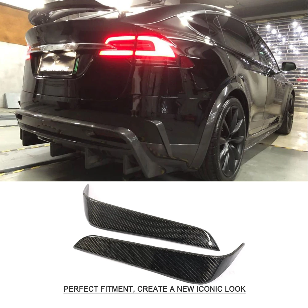Для Tesla Model X 2016 2018 Автомобильный задний бампер Canards вентиляционное отверстие