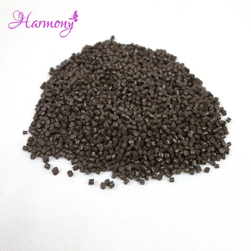 1kg/bag Italian keratin glue grain keratin glue granule Transparent black brown color for I tip/ U-tip hair