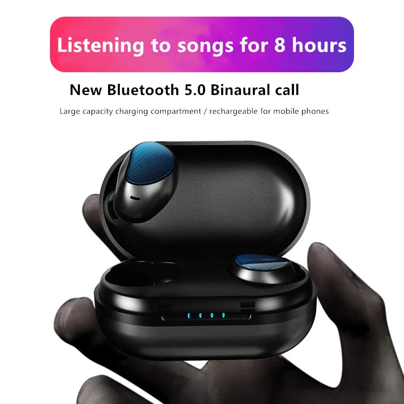 

OwnFone T20 Wireless Bluetooth Headset TWS Dual Ear Touch Subwoofer Headset Bluetooth 5.0 Mini Car Wireless