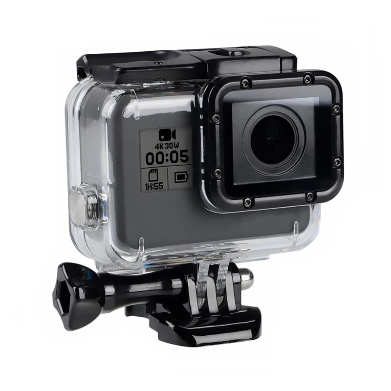 Подводный водонепроницаемый чехол 40 м для GoPro Hero 6 5 7 Черный Защитный дайвинга