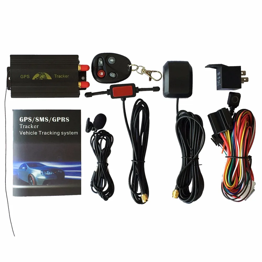 

LESHP TK103B Portable GPS Vehicle Cars Tracker GPS SMS GPRS SOS For Ios App W/ Remote Control Built-In Shock Sensor