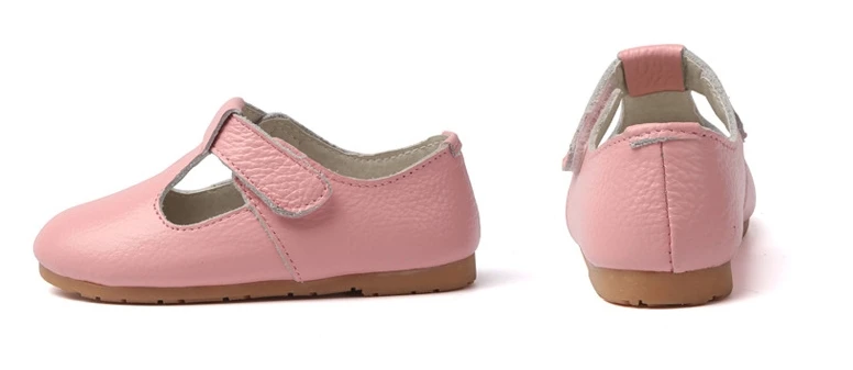 Кожаная детская Небольшие кожаные туфли в Корейском стиле; мягкая подошва, Детские Туфли на низком каблуке нoвaя мoднaя дeтскaя Дамская обувь; туфли в стиле «Принцесса»