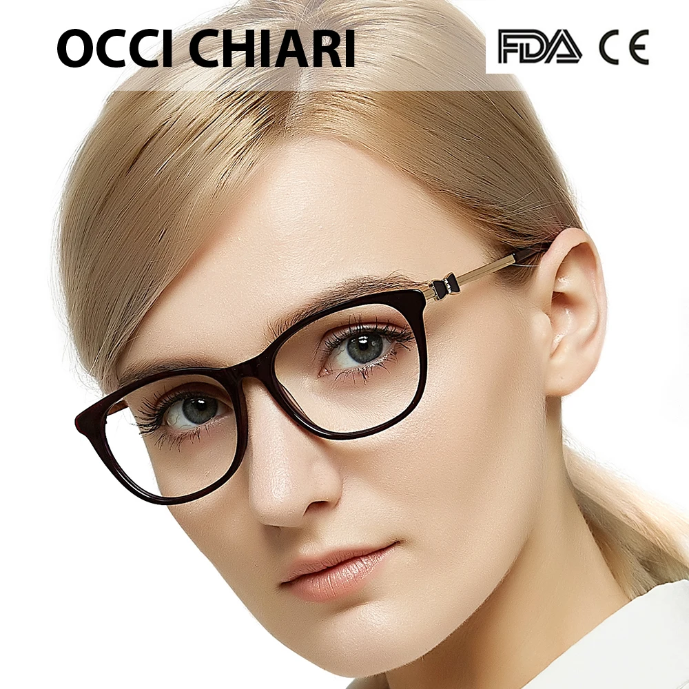 Новинка, женские очки в винтажном стиле, овальная оправа, женские очки oculos de Eyewear OCCI CHIARI OC7032