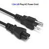 Laptop Power Cable 1.5m 1.8m US USA Plug C5 Cloverleaf Power Supply Adapter Extension Cord For PC Comnputer Monitor Printer TV ► Photo 2/6