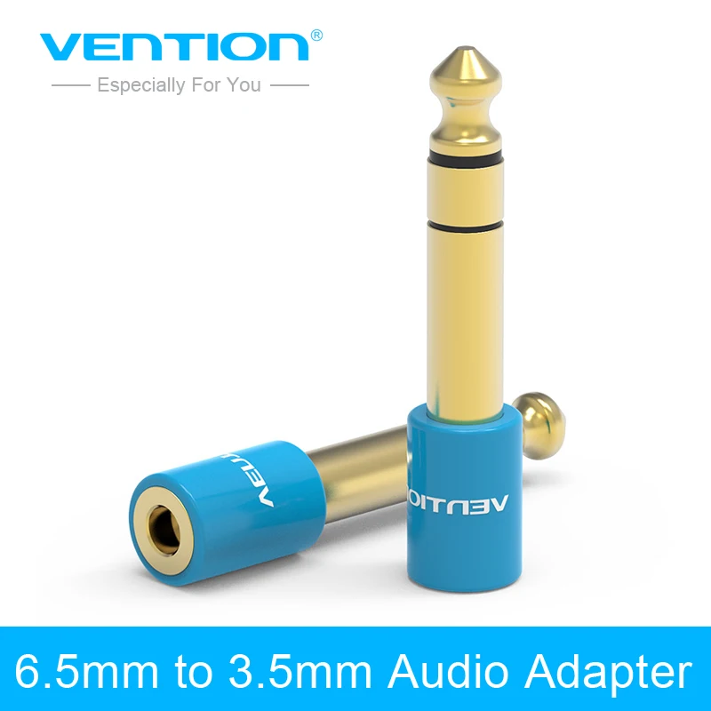 Vention 1Pcs 6.5mm Male to 3.5mm Female Jack Stereo Headphone Headset Audio Adapter Converter for Microphone Guitar