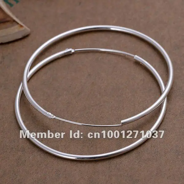 Ограниченное по времени предложение классические E042 925 пробы ювелирные изделия серебряные для женщин глянцевые серьги