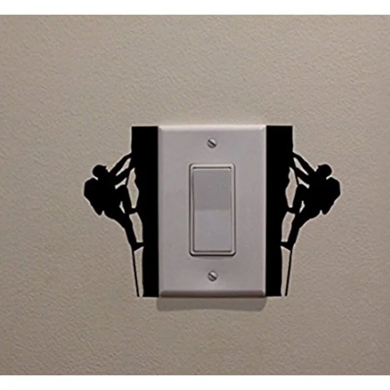 

Rock Climbers Creative Light Switch Sticker Decor Wall Decal Art Living Room Vinyl Decal 5WS0070