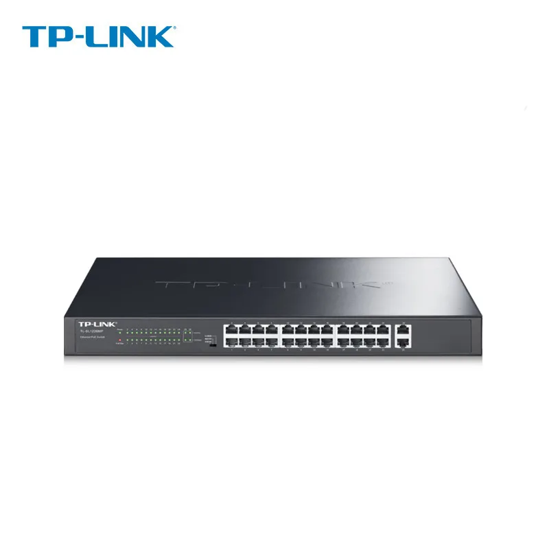 TP-LINK 24-Порты и разъёмы POE, сетевые переключатель поэ двойной гигабитный Uplink AP видео Камеры Скрытого видеонаблюдения переключатель виртуальной локальной компьютерной сети(TL-SL1226MP