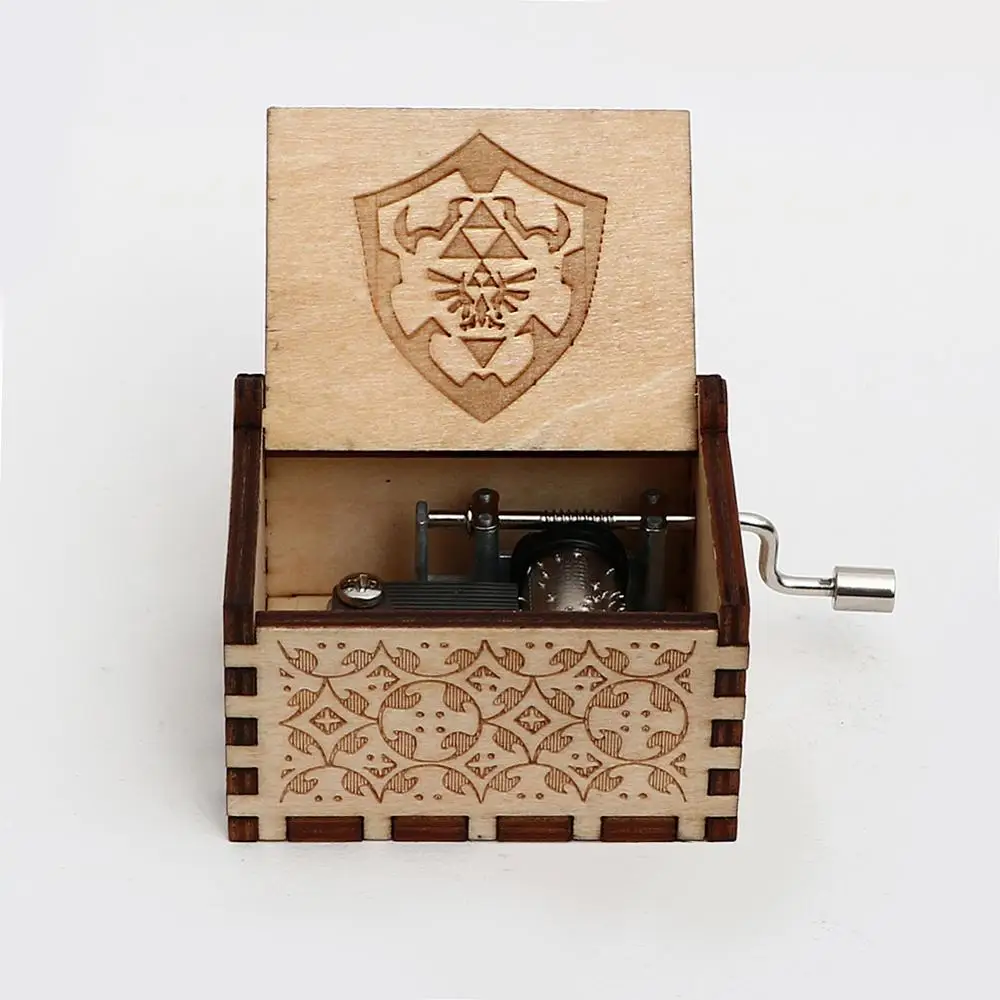 Envío Directo Caja De música De madera con manillar Zelda Caja De música Bella y Bestia regalo De navidad regalo De cumpleaños De Año Nuevo
