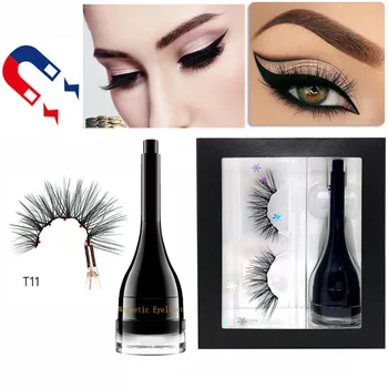

Best Selling Magnetic Eyeliner Paste & Magnetic False Eyelas Waterproof Sweat-proof Fast Drying Lasting Cosmetic Eye Lashes F6.5